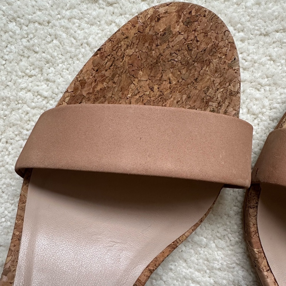 Steve Madden Two Strap Tan “Cork” Heeled Sandal- Size 11 - Picture 12 of 16